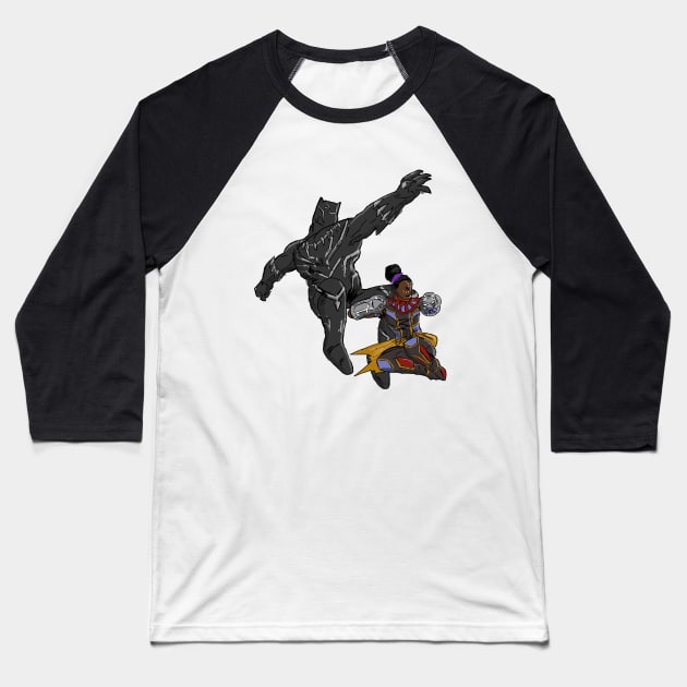 Black Panther Returns Baseball T-Shirt by RaphaelComPh